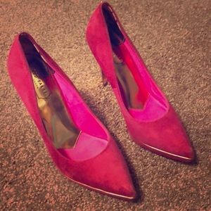 Ted Baker Pink Suede Heels